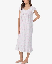 Eileen West Women's Sweetheart Neck Cap-Sleeve Nightgown