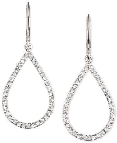 Anne Klein Pave Crystal Teardrop Earrings