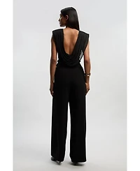 Karen Millen Women's Tailored Crepe Buckle Trousers