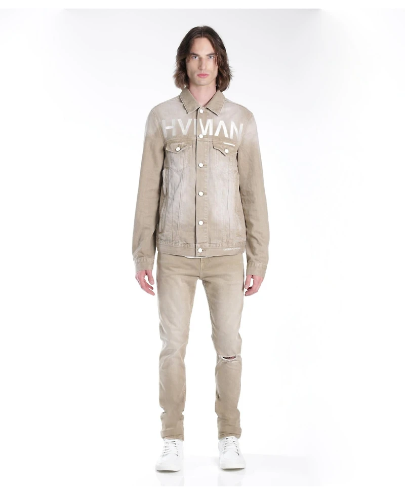 Hvman Chosen To Prevail x Cult Men's Strat Super Skinny Fit Jean