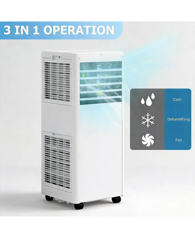 Xo 8000 Btu Portable Air Conditioners, with Cooling, Dehumidifier and Fan