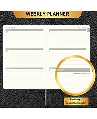 Gnuadz Planner 2026-2027 Weekly Monthly Leather Agenda