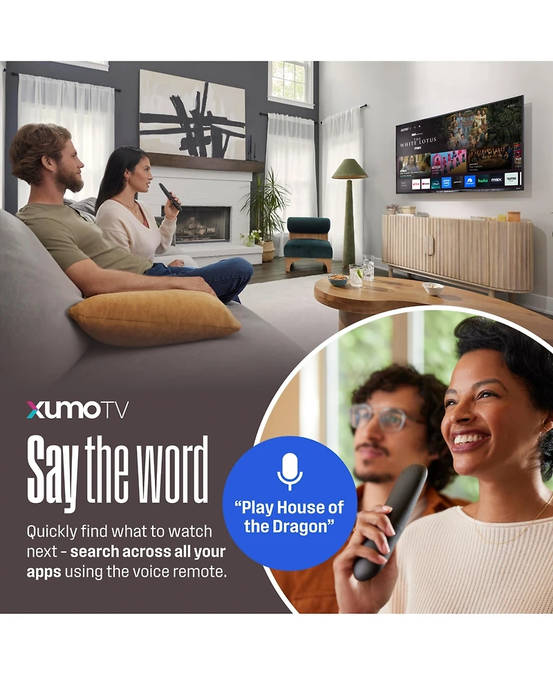 Westinghouse 43" 4K Uhd Xumo Smart Tv w/ Dolby Vision, Apple AirPlay & HDR10