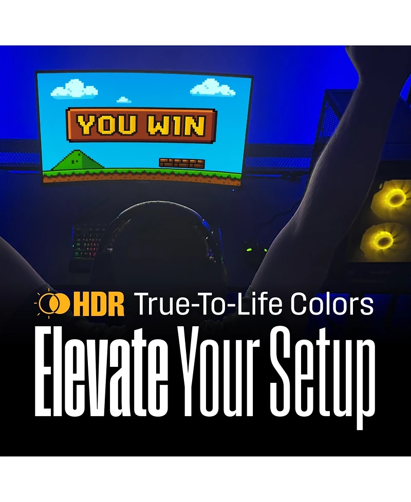 Westinghouse 32" Curved Gaming Monitor, 240Hz, 1080p, 1500R, Amd FreeSync, Built-in Speakers