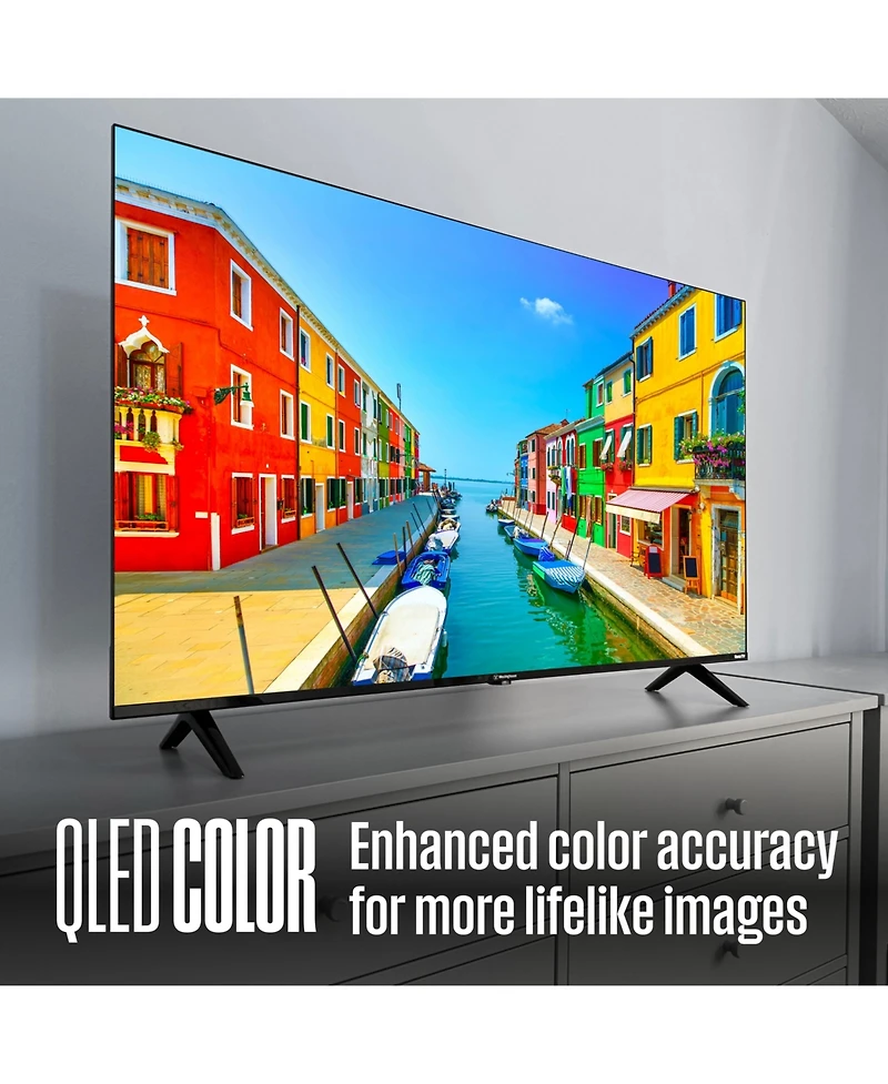 Westinghouse 40" Roku Smart Tv, Fhd Qled, Dolby Digital+, Wi-Fi, Bluetooth, AirPlay, Alexa & Google Assistant Compatible