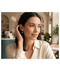 Bling Jewelry American Patriotic Dangle Chandelier Earrings with Cz Stars Sterling Silver