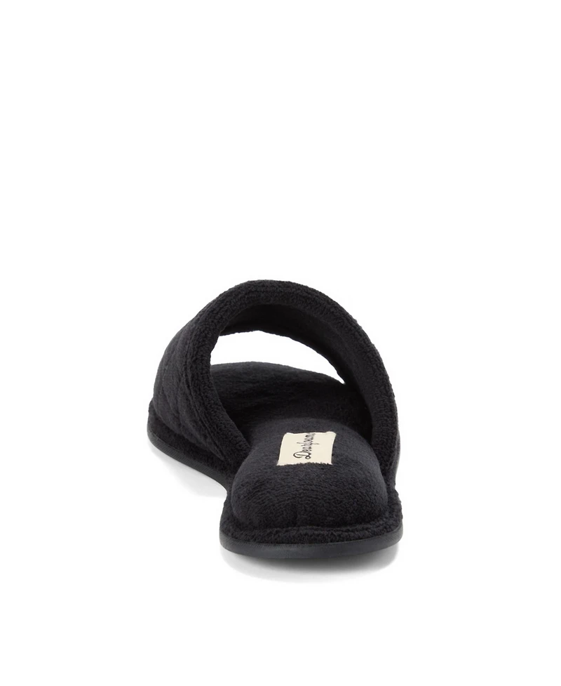 Dearfoams Women's Microfiber Terry Slide Slipper, Online Only