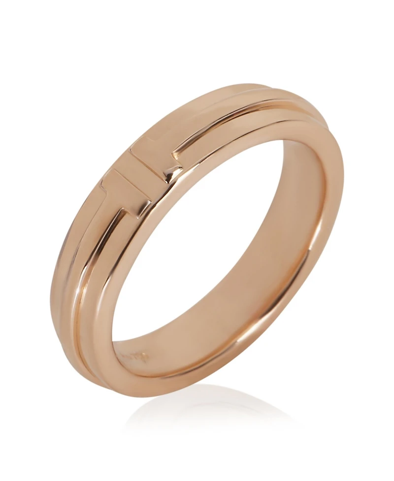 Pre-Owned Tiffany & Co Rose Gold Tiffany T Narrow Ring