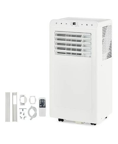 Xo 8,000 Btu Portable 4-in-1 Ac with Remote, Led Display, Timer and Diy Window Kit for Bedroom/Office Up to 350 Sq. Ft