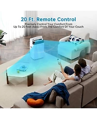 Xo 12,000 Btu Portable Ac for Up to 550 Sq. Ft. with Cooling, Fan and Dehumidifying, Remote, Backlit Led Panel, 24H Timer