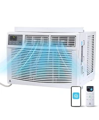 Xo 12000 Btu Window Ac, WiFi Air Conditioner, Cools 550 Sq. Ft, 3-in-1 Cooling, Remote Control, Easy Install