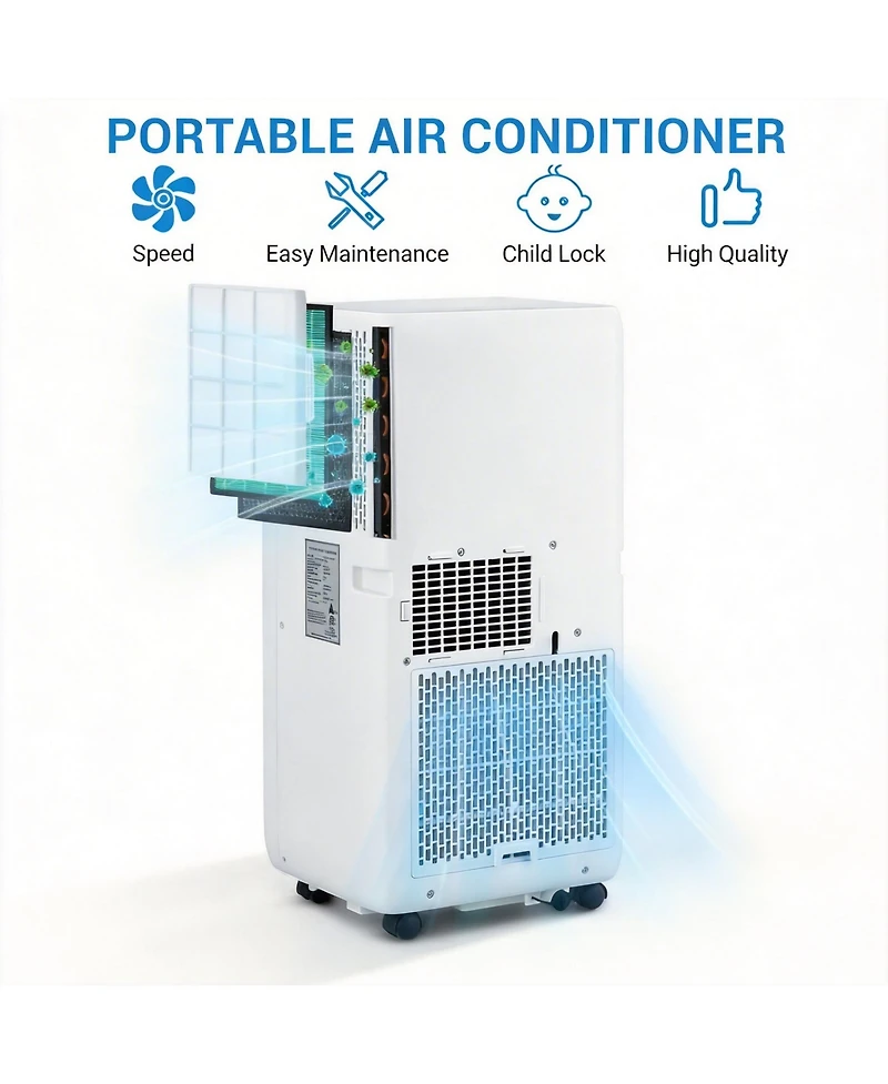 Xo 8000 Btu Portable Air Conditioners, Cools Up to 350 Sq ft