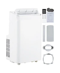 Xo 3-in-1 12,000 Btu Portable Air Conditioner with Dehumidifier, Fan, Remote, Sleep Mode, 24H Timer Cools up to 550 Sq.Ft.