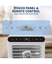 Xo 10000 Btu Portable Air Conditioners with Heat Function, Dehumidifier and Fan for Bedroom, Living Room Up to 450 Sq.Ft. White