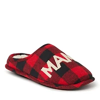 Dearfoams Family Plan Buffalo Check Slipper