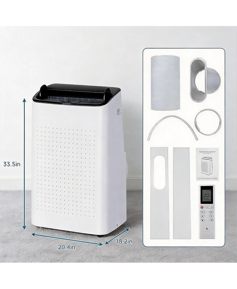 Xo 14000 Btu 3 in-1 Ac Unit, With Dehumidifier and Fan Mode