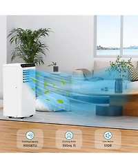Xo 3-in-1 Plus 8000 Btu Portable Air Conditioner with Cooling, Dehumidifier and Fan for Rooms Up to 350 Sq. ft.