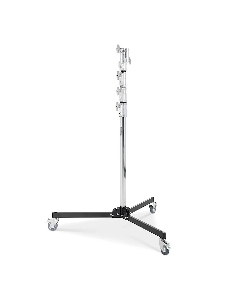 Avenger 11.15 inch Roller Stand 34 Folding Base, 5 Sections, 4 Risers, Chrome