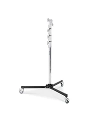 Avenger 11.15 inch Roller Stand 34 Folding Base, 5 Sections, 4 Risers, Chrome