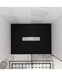 Casainc Low-Profile Smc Shower Base with Non-Slip Smc Solid Surface