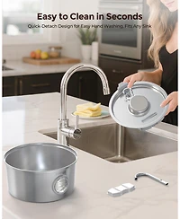 Ltmate Cat Water Fountain Stainless Steel, 108oz/3.2L,Automatic Cat Water Dispenser for Cats and Dogs