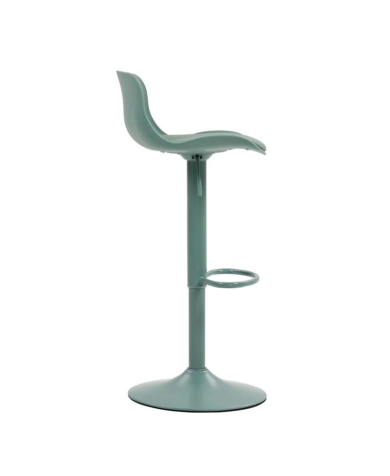 Flynama Set of 2 Pu, Armless Adjustable Swivel Bar Stools