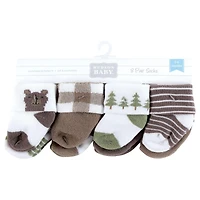 Hudson Baby Infant Boys Cotton Rich Newborn and Terry Socks 8-Pack