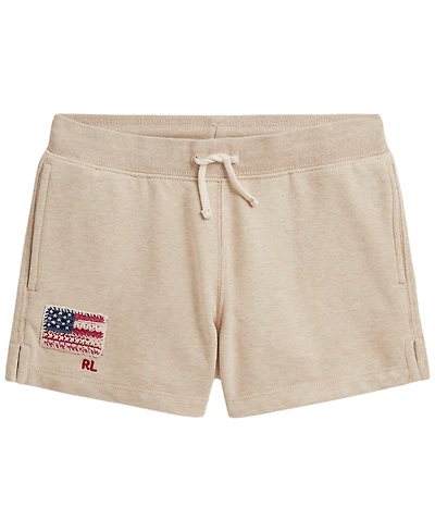 Polo Ralph Lauren Girls' 7-16 Flag Terry Pull-On Shorts