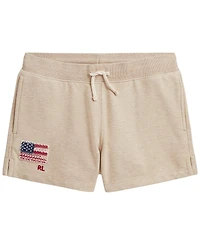 Polo Ralph Lauren Girls' 7-16 Flag Terry Pull-On Shorts