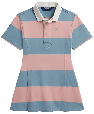 Polo Ralph Lauren Girls' 2T-6X Short-Sleeve Rugby Dress