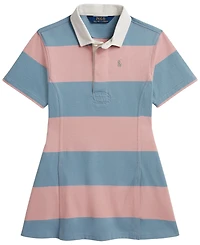 Polo Ralph Lauren Girls' 2T-6X Short-Sleeve Rugby Dress