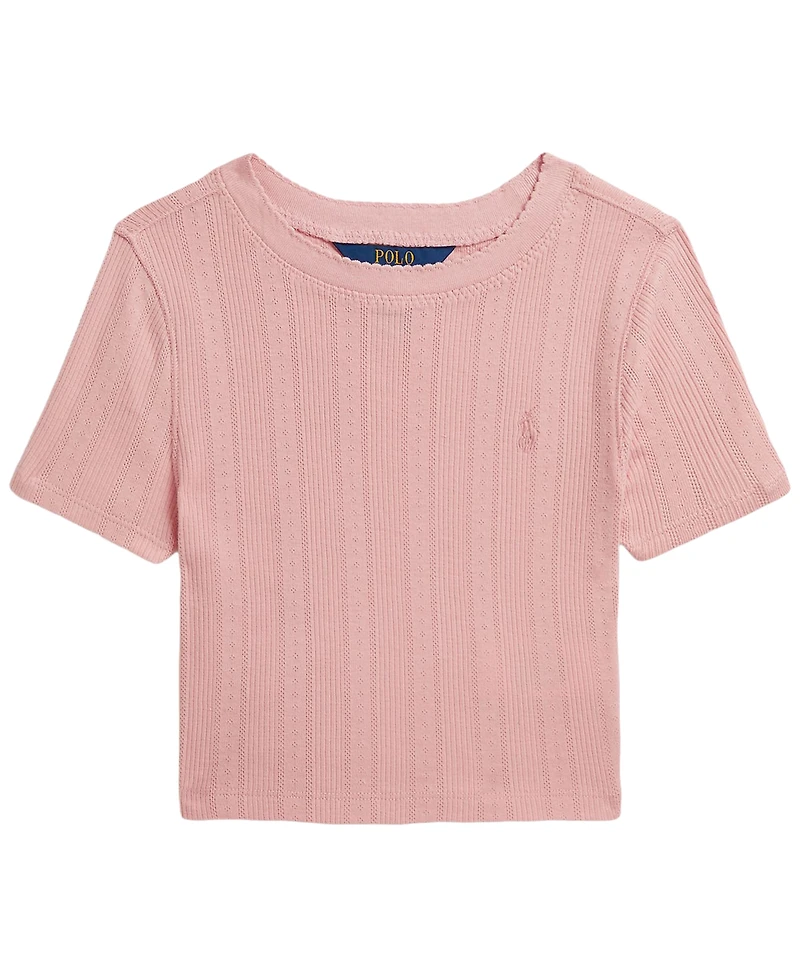 Polo Ralph Lauren Girls' 7-16 Short-Sleeve Boxy T-Shirt