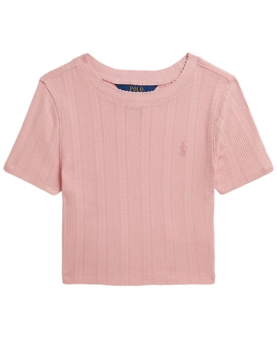 Polo Ralph Lauren Girls' 7-16 Short-Sleeve Boxy T-Shirt