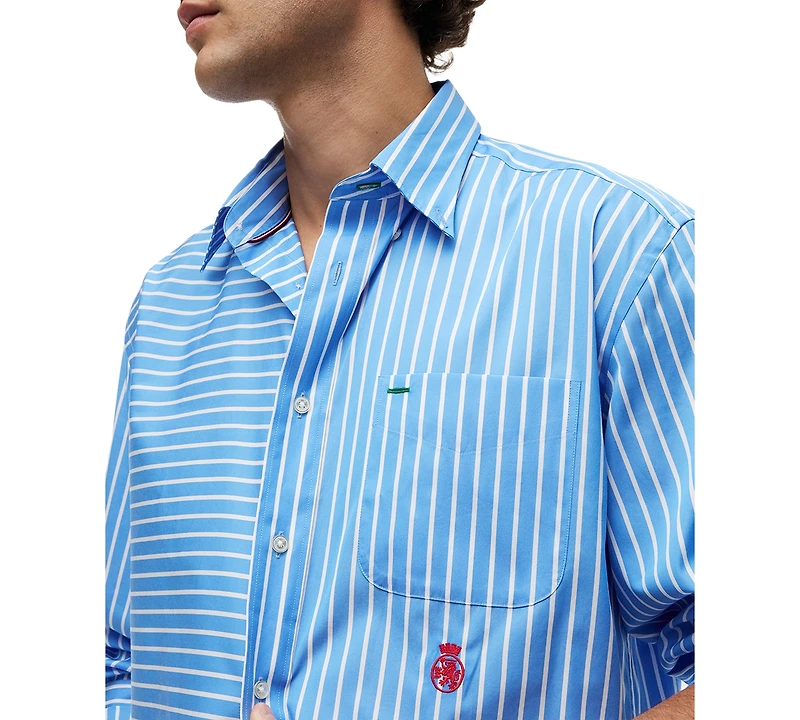 Tommy Hilfiger Men's Asymmetrical Stripe Shirt