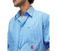 Tommy Hilfiger Men's Asymmetrical Stripe Shirt