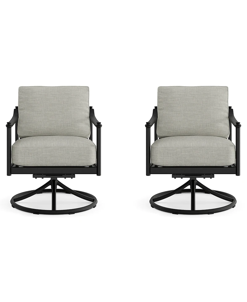 Agio Wellington Outdoor Swivel Rockers, Set of 2