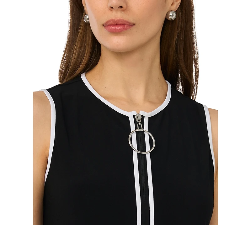 Msk Women's Crewneck Knee-Length Dress