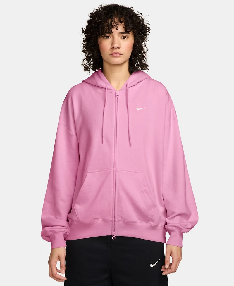Nike Studio Fleece Women's Light Weight Oversized Full-Zip Hoodie