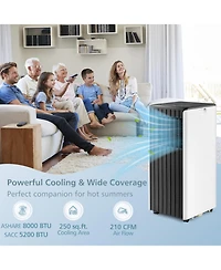 Ecooso 8000 Btu(Ashrae) Portable Air Conditioner with Cool Humidifier