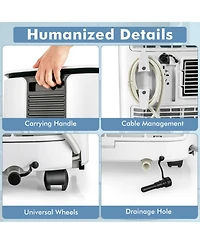 Ecooso 9000 Btu(Ashrae) Portable Air Conditioner with Fan and Dehumidifier
