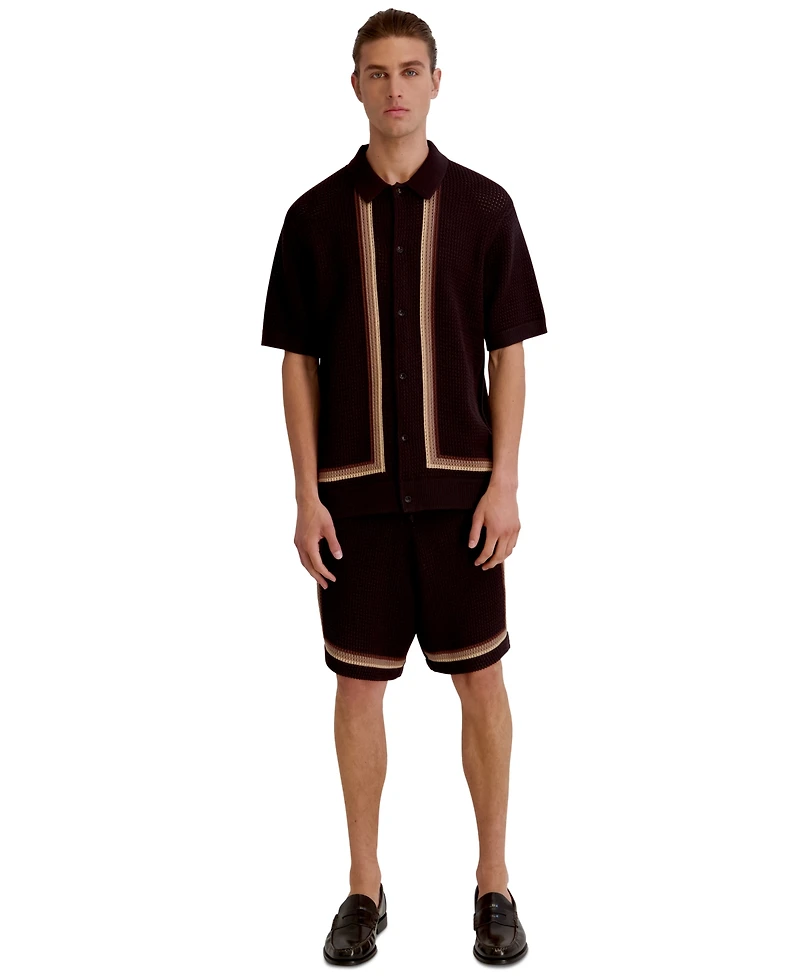 Karl Lagerfeld Paris Men's Short-Sleeve Shirt