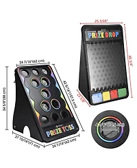 WinSpin Bean Bag Toss Game and Large Prize Drop Board for Carnival Events School