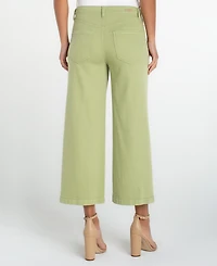 Liverpool Los Angeles Petite Wide-Leg Crop Pants