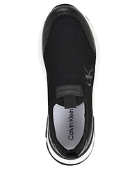 Calvin Klein Women's Abelea Knit Slip-On Chunky Sole Sneakers