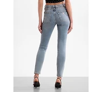 Guess Women's Marilyn 3 Zip-Up Skinny-Fit Jeans