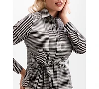 Guess Women's Marilyn Knot Slim-Fit Shirt