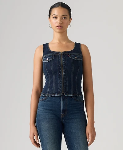 Levi's Women's Vintage-Like Front-Zip Vest