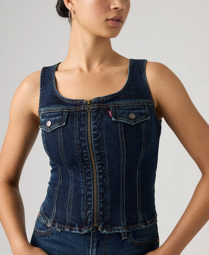 Levi's Women's Vintage-Like Front-Zip Vest