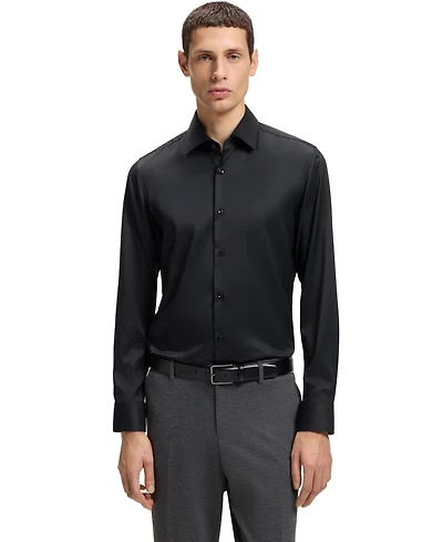 Boss by Hugo Men's Performance-Stretch Twill Slim-Fit Dress Shirt