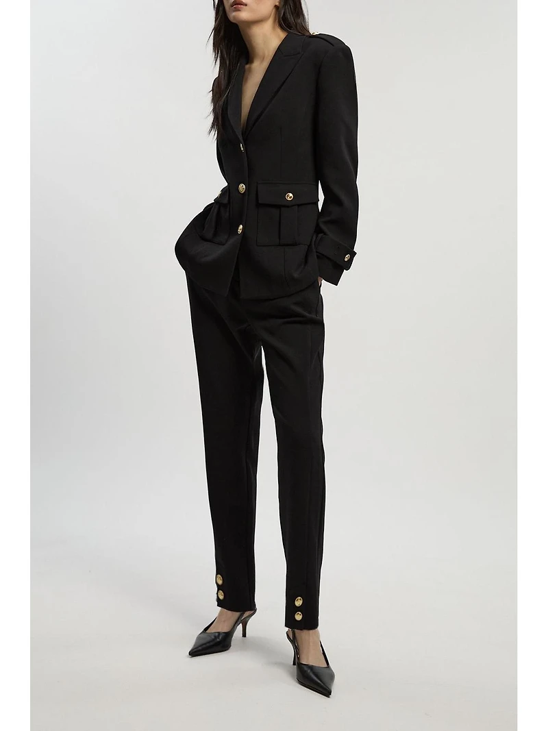Karen Millen Women's Military Straight Leg Trousers